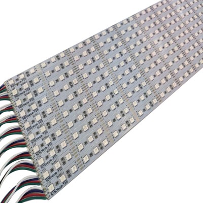 12V 60leds/72leds Led Bar Strip Light SMD5050 RGB Full Color Led Hard Strip Lighting