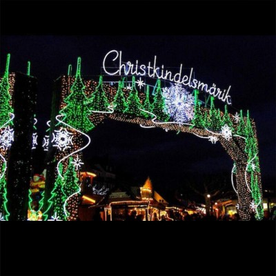 Christmas decoration outdoor led street Christmas arch motif light