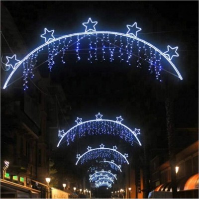 Outdoor christmas lighting wedding decoration cross street motifs LED light