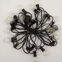 G40 festoon globe bulb led string light outdoor waterproof ball string lamp