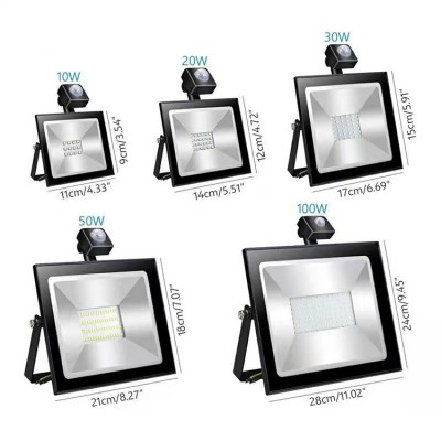 floodlight cob sensor,security solar floodlights with motion sensor ip44 led,ip66 pir sensor led floodlight for park