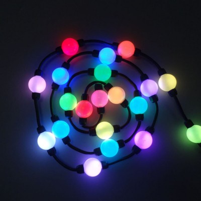 50mm diameter 3D pixel led ball outdoor hanging string lights